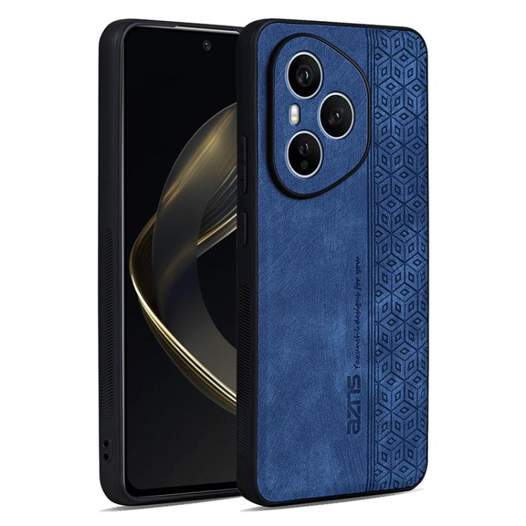 For Honor 400 Pro Global 160.8mm AZNS 3D Embossed Skin Feel Phone Case(Sapphire Blue)