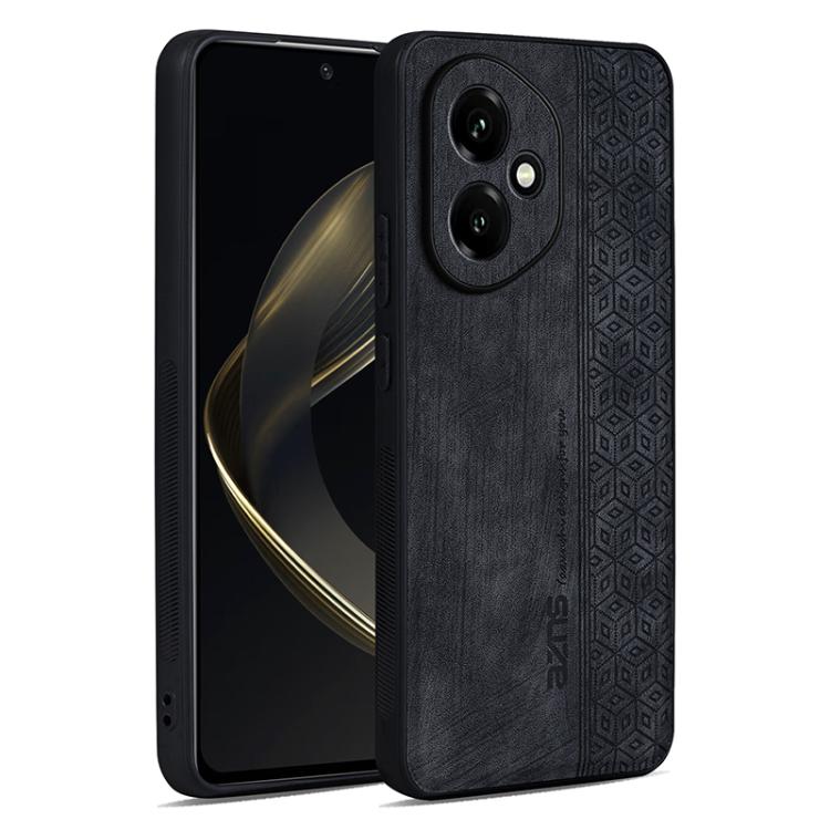 For Honor 400 Global 156.5mm AZNS 3D Embossed Skin Feel Phone Case(Black)