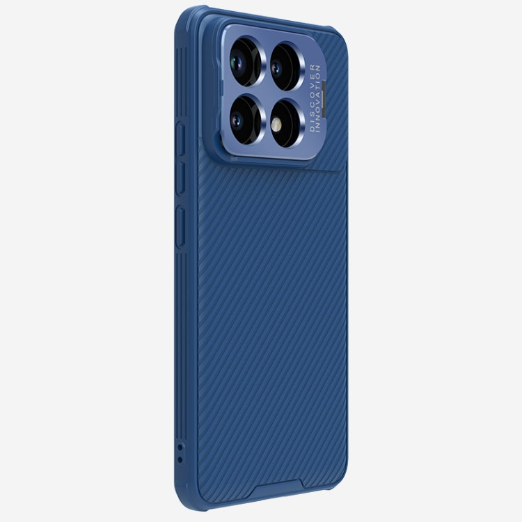 For Xiaomi Redmi K70/K70 Pro NILLKIN Black Mirror Prop CD Texture Mirror Precise Hole Phone Case(Blue)