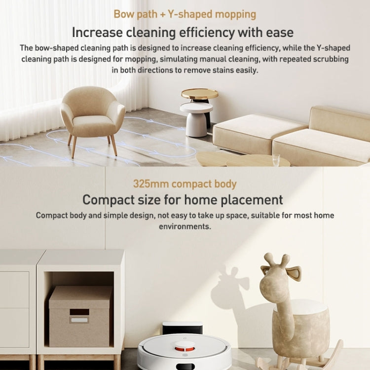 Original Xiaomi Mijia 3C Enhanced Robot Vacuum Cleaner Automatic Sweeping Mopping, US Plug(White)