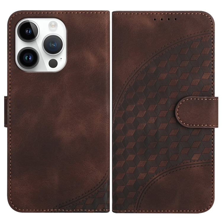 YX0060 Elephant Head Embossed Phone Leather Case with Lanyard, For iPhone 13 Pro Max, For iPhone 13 Pro, For iPhone 13