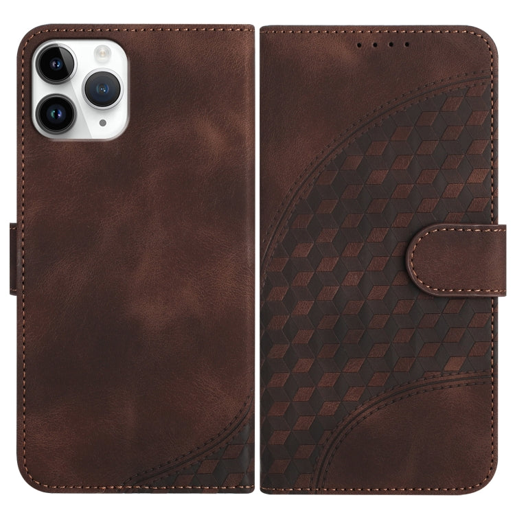 YX0060 Elephant Head Embossed Phone Leather Case with Lanyard, For iPhone 11 Pro, For iPhone XS / X, For iPhone XR