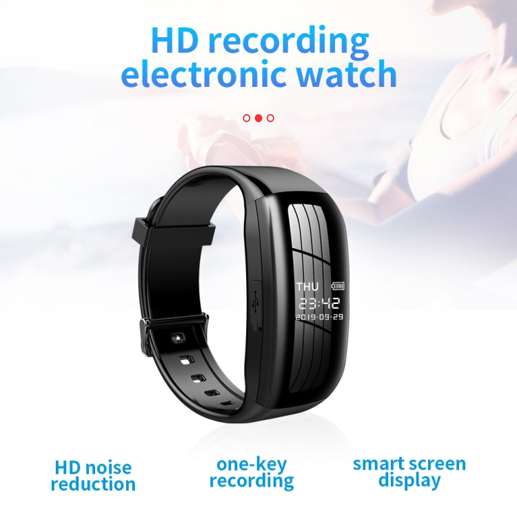 JNN C5 HD Noise Reduction Smart Recording Electronic Bracelet, Capacity:16GB