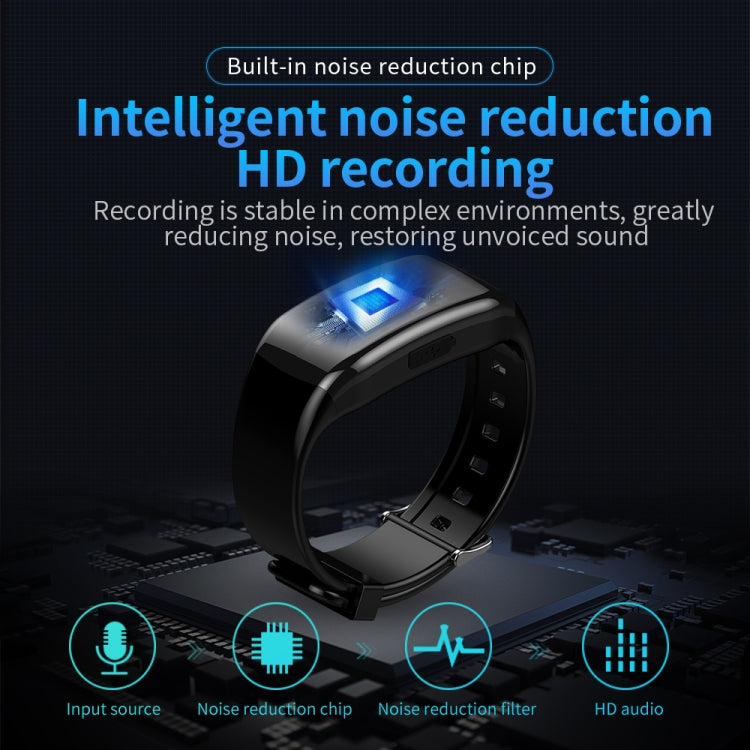 JNN C5 HD Noise Reduction Smart Recording Electronic Bracelet, Capacity:32GB