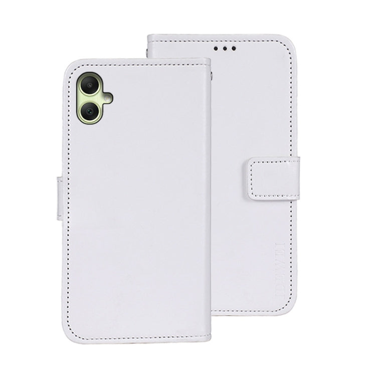 For Samsung Galaxy A05 4G idewei Crazy Horse Texture Leather Phone Case(White)