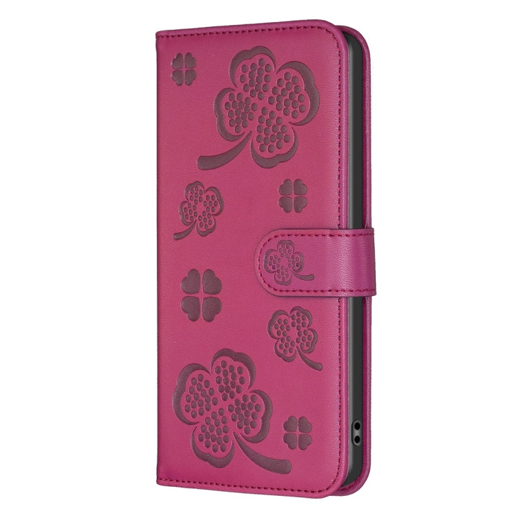 Four-leaf Embossed Leather Phone Case, For iPhone 12 / 12 Pro, For iPhone 12 Pro Max, For iPhone 11 Pro Max, For iPhone 11