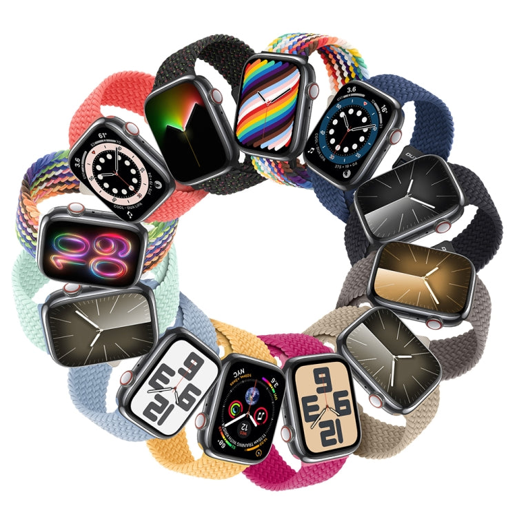 For Apple Watch Series 6 40mm DUX DUCIS Mixture Pro Series Magnetic Buckle Nylon Braid Watch Band(New Rainbow)