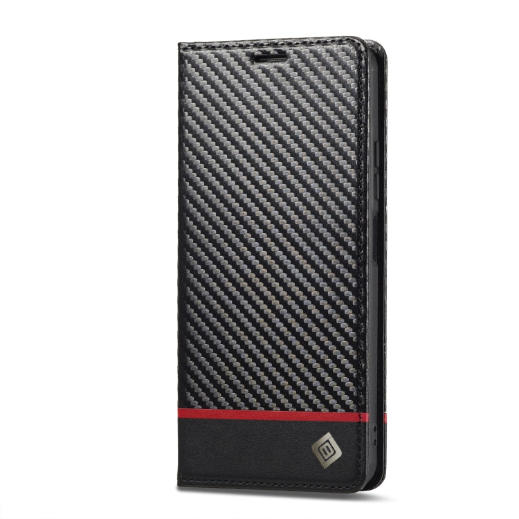 For Xiaomi Redmi Note 13 Pro 5G LC.IMEEKE Carbon Fiber Texture Flip Leather Phone Case(Horizontal Black)