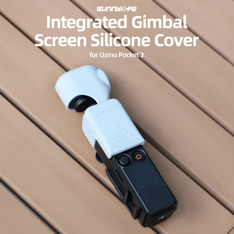 For DJI Osmo Pocket 3 Sunnylife OP3-BHT746 Silicone Protective Case(Grey White)