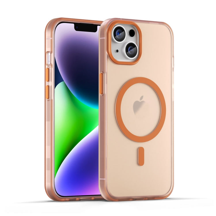 MagSafe Frosted Translucent TPU + PC Full Coverage Phone Case, For iPhone 15, For iPhone 14 Plus