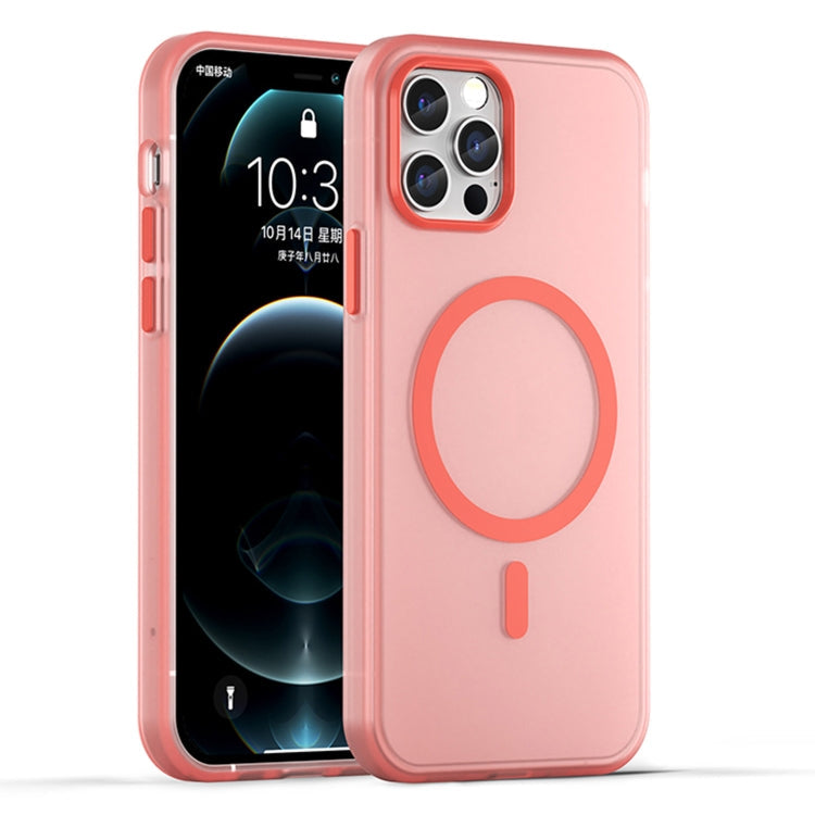MagSafe Frosted Translucent TPU + PC Full Coverage Phone Case, For iPhone 12 Pro Max, For iPhone 12 Pro