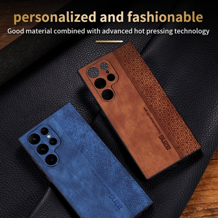 For Samsung Galaxy S24 Ultra 5G AZNS 3D Embossed Skin Feel Phone Case(Sapphire Blue)