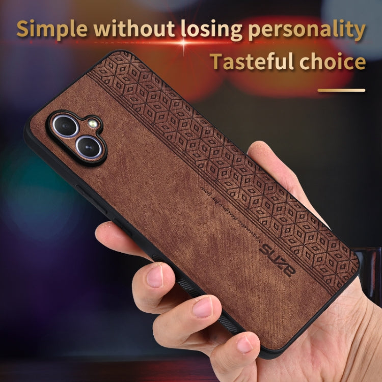 For Samsung Galaxy A05 AZNS 3D Embossed Skin Feel Phone Case(Sapphire Blue)
