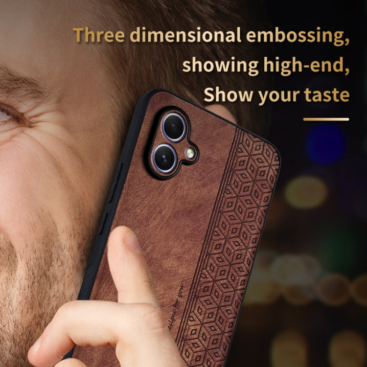 For Samsung Galaxy A05 AZNS 3D Embossed Skin Feel Phone Case(Sapphire Blue)