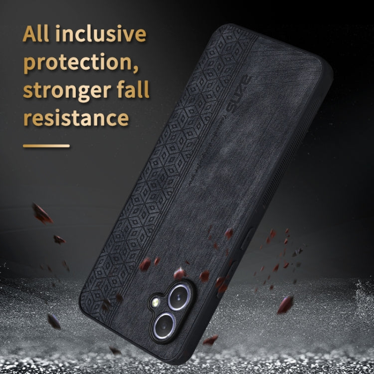 For Samsung Galaxy A05 AZNS 3D Embossed Skin Feel Phone Case(Brown)