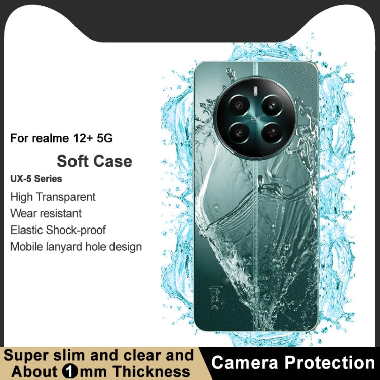 For Realme 12+ 5G / NARZO 70 Pro 5G imak UX-5 Series Transparent Shockproof TPU Protective Case(Transparent)