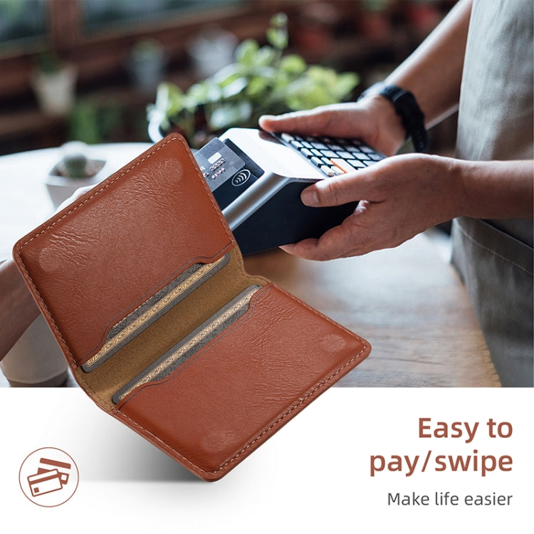 For iPhone 16 Plus Denior Cowhide Texture Leather MagSafe Detachable Wallet Phone Case(Brown)