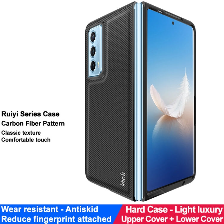 For Honor Magic Vs2 imak Ruiyi Series PU + PC Phone Case(Carbon Fiber Texture)