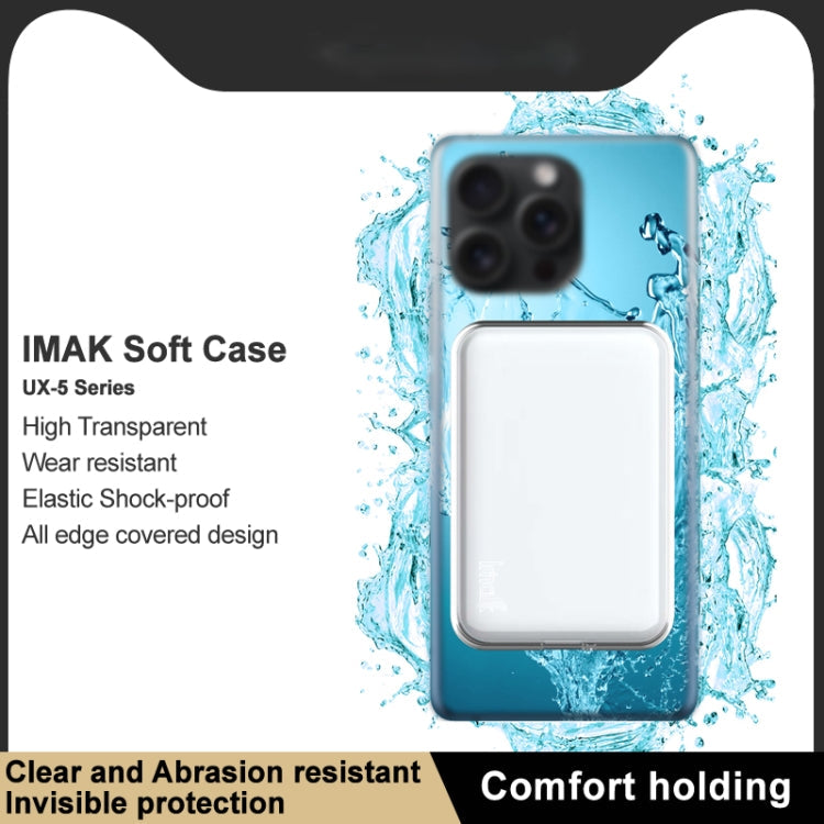 For MagSafe Battery Pack imak UX-5 Series Transparent Shockproof TPU Protective Case(Transparent)