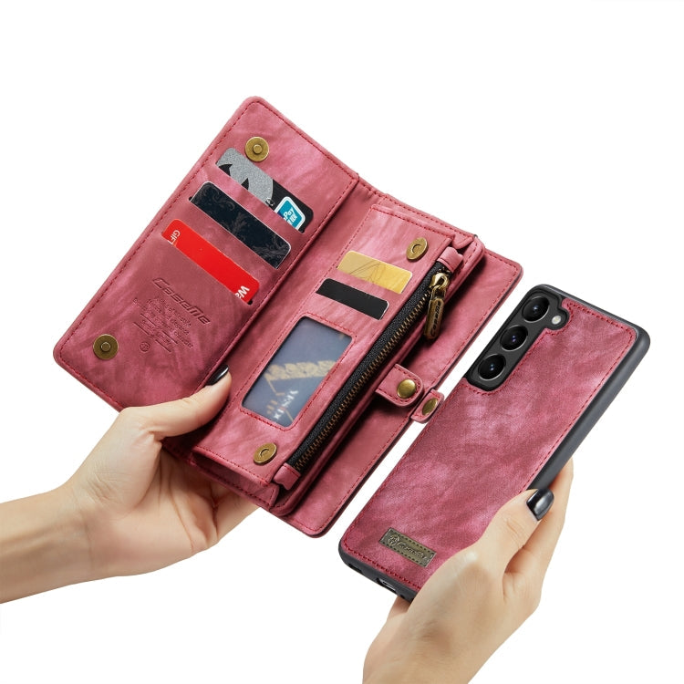 For Samsung Galaxy S24+ 5G CaseMe 008 Detachable Multifunctional Leather Phone Case(Red)