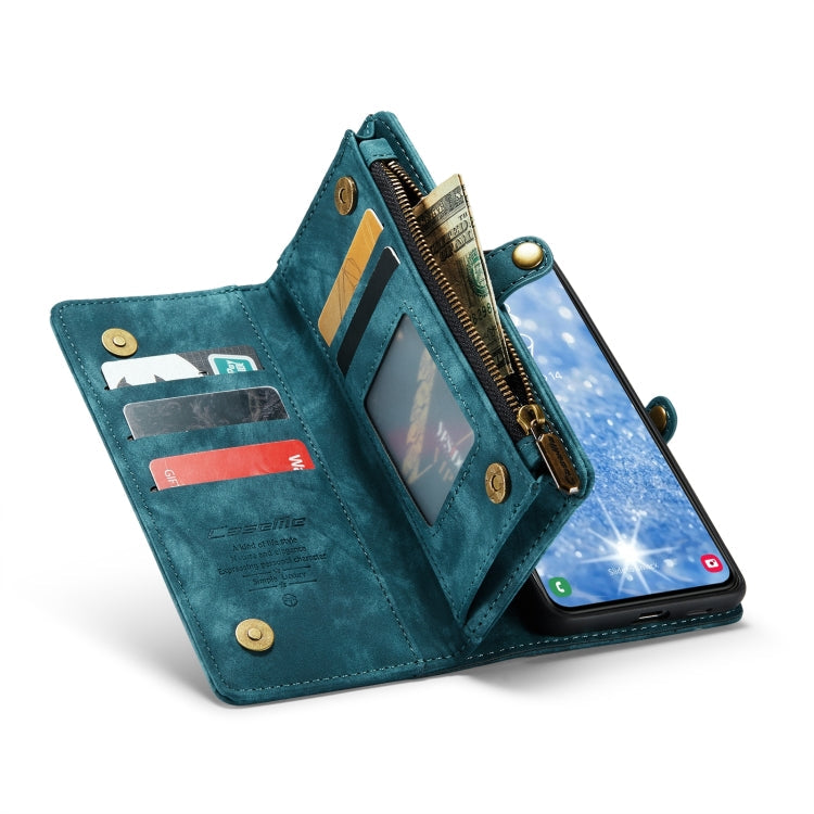 For Samsung Galaxy S24 5G CaseMe 008 Detachable Multifunctional Leather Phone Case(Blue)