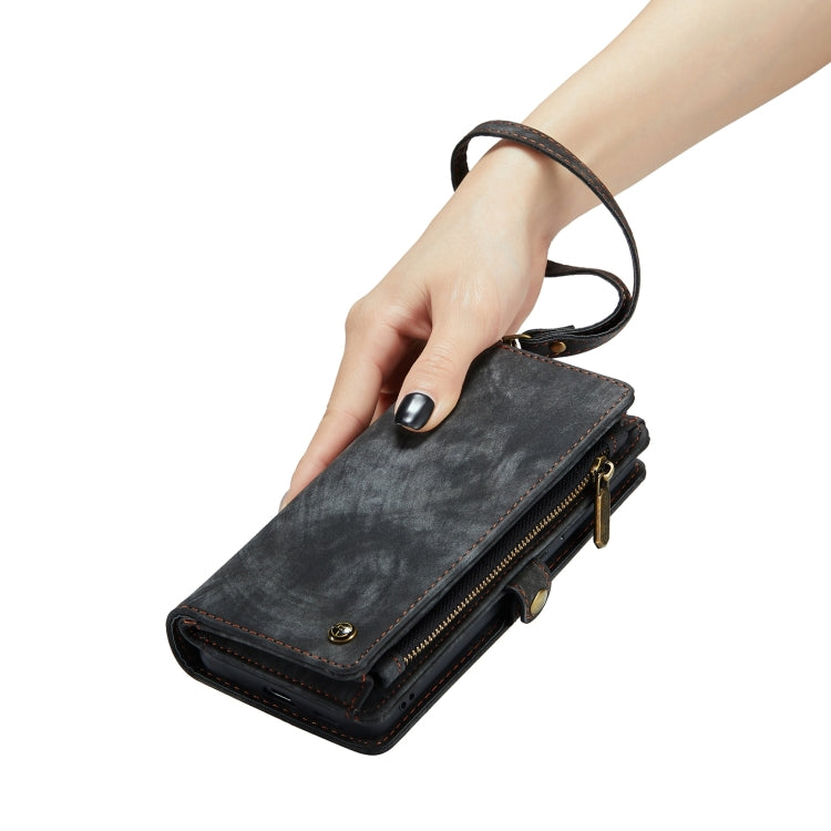 For Samsung Galaxy S24 5G CaseMe 008 Detachable Multifunctional Leather Phone Case(Black)