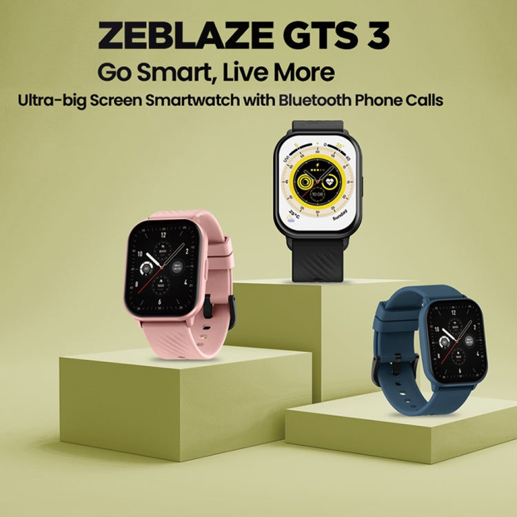 Zeblaze GTS 3 2.03 inch IP68 Waterproof Smart Bluetooth Call Watch(Pink)