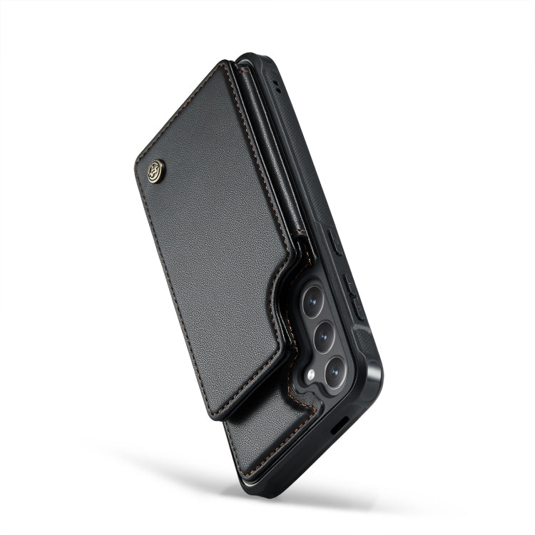 For Samsung Galaxy S24+ 5G CaseMe C22 PC+TPU Business Style RFID Anti-theft Leather Phone Case(Black)