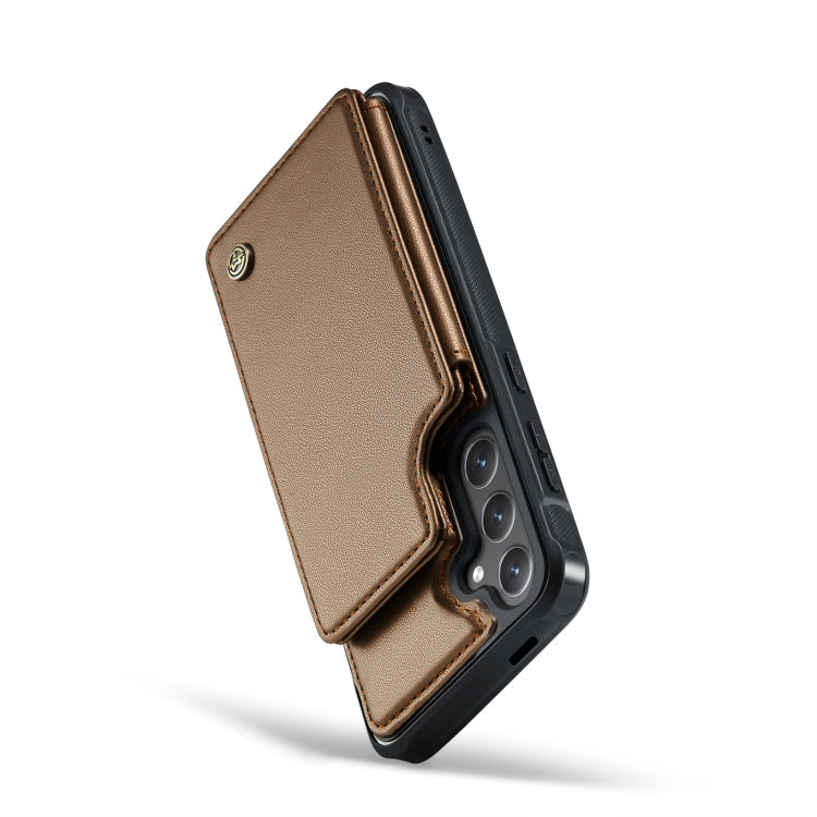 For Samsung Galaxy S24+ 5G CaseMe C22 PC+TPU Business Style RFID Anti-theft Leather Phone Case(Brown)