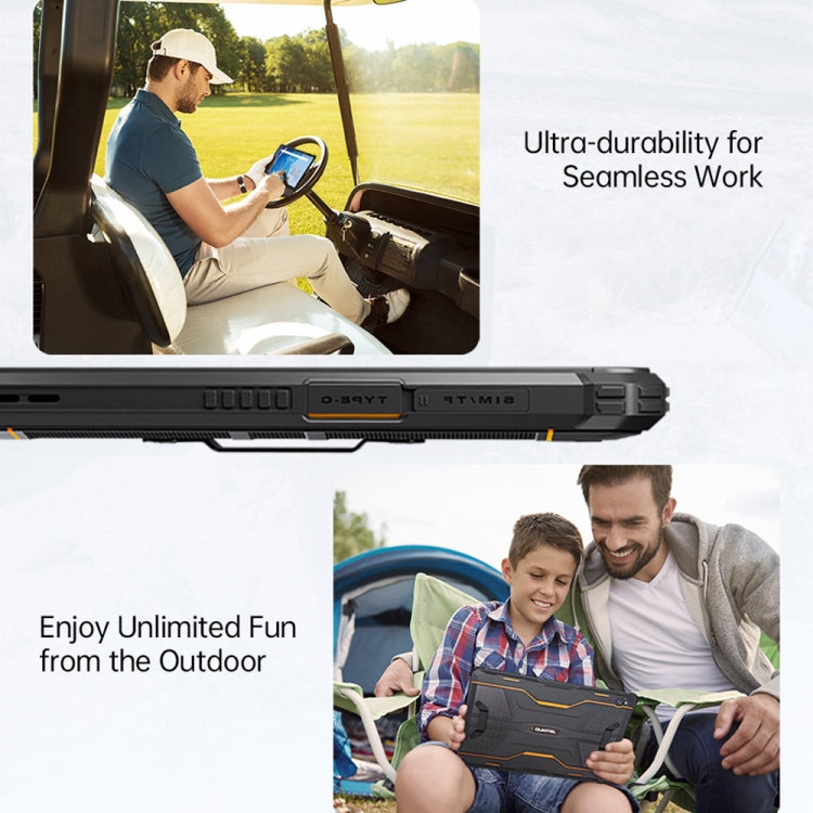[HK Warehouse] OUKITEL RT6 4G Network IP68/IP69K Rugged Tablet, 8GB+256GB, 10.1 inch Android 13 MediaTek MT8788 Octa Core Support Dual SIM, EU Plug(Orange)