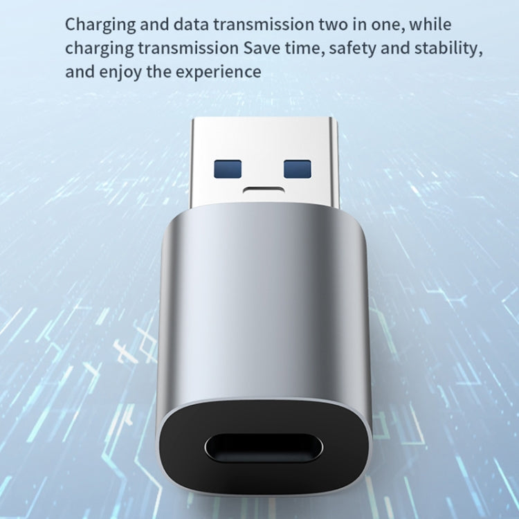 60W USB-A Male to USB-C Female Charging Transfer Adapter
