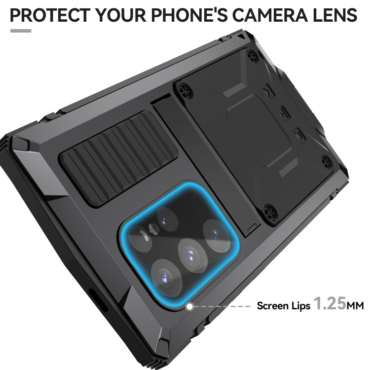 For Samsung Galaxy S24 Ultra 5G R-JUST Life Waterproof Dustproof Shockproof Phone Case(Black)