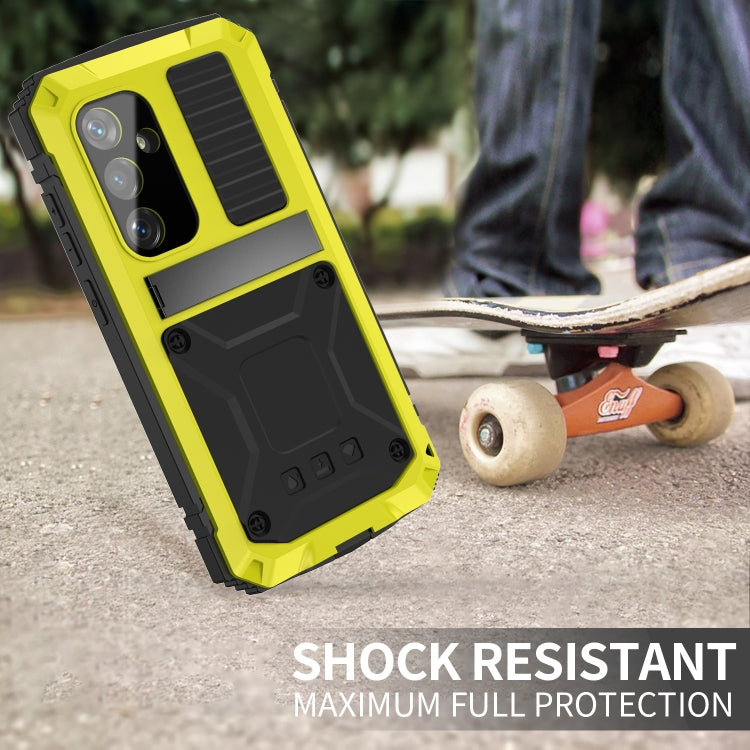 For Samsung Galaxy S24+ 5G R-JUST Life Waterproof Dustproof Shockproof Phone Case(Yellow)
