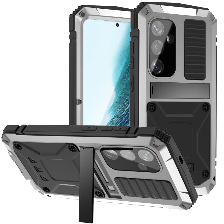 For Samsung Galaxy S24+ 5G R-JUST Life Waterproof Dustproof Shockproof Phone Case(Silver)