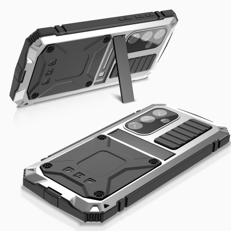For Samsung Galaxy S24+ 5G R-JUST Life Waterproof Dustproof Shockproof Phone Case(Silver)