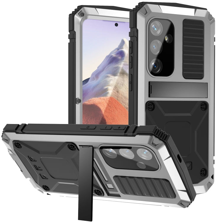 For Samsung Galaxy S24 5G R-JUST Life Waterproof Dustproof Shockproof Phone Case(Silver)