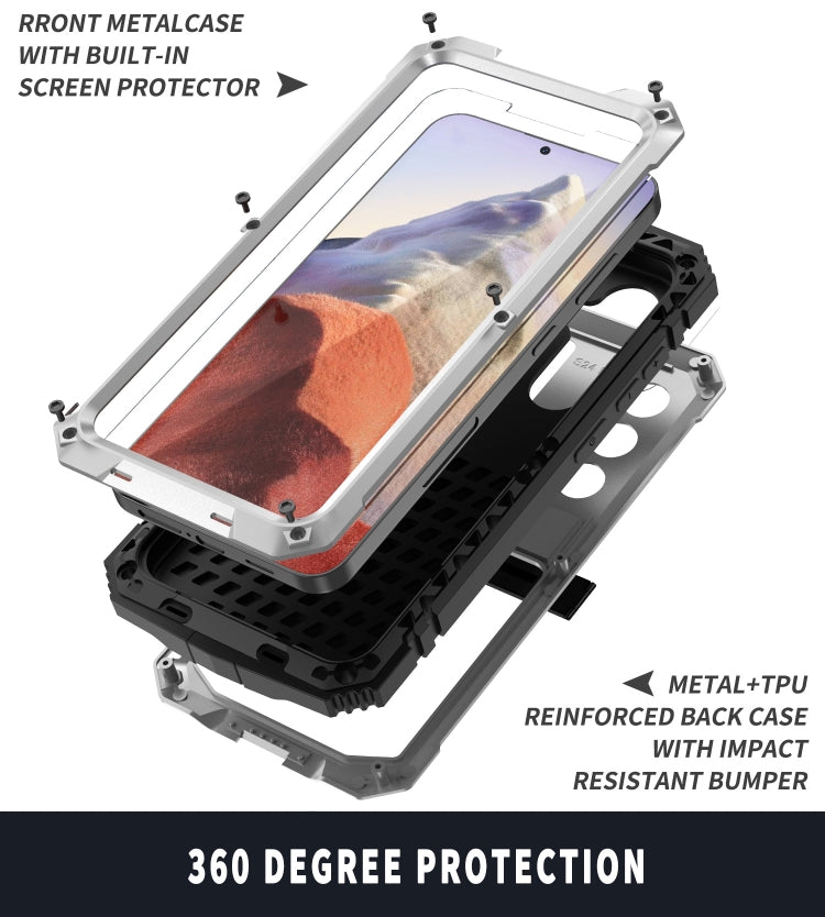 For Samsung Galaxy S24 5G R-JUST Life Waterproof Dustproof Shockproof Phone Case(Silver)