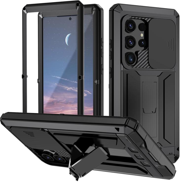 R-JUST Sliding Camera Life Waterproof Holder Phone Case, For Samsung Galaxy S25 Ultra 5G, For Samsung Galaxy S24 Ultra 5G, For Samsung Galaxy S24+ 5G, For Samsung Galaxy S24 5G