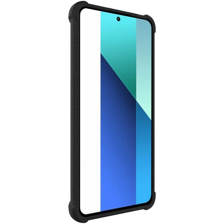 For Xiaomi Redmi Note 13 4G Global imak Shockproof Airbag TPU Phone Case(Matte Black)