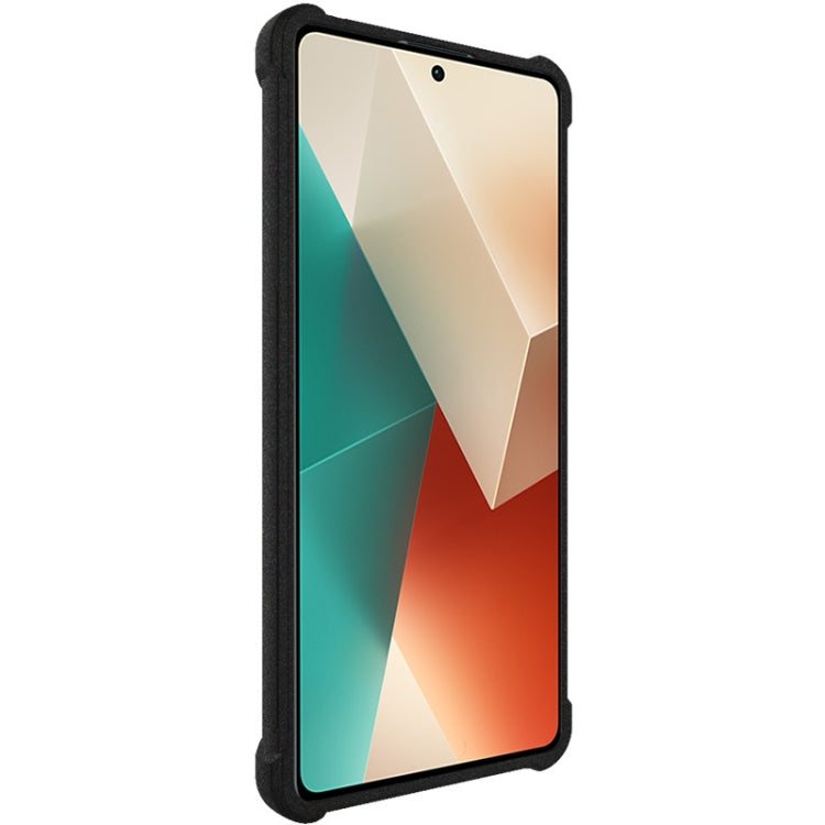 For Xiaomi Redmi Note 13 5G imak Shockproof Airbag TPU Phone Case(Matte Black)