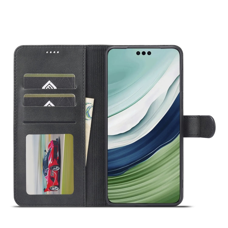 For Huawei Mate 60 LC.IMEEKE Calf Texture Leather Phone Case(Black)