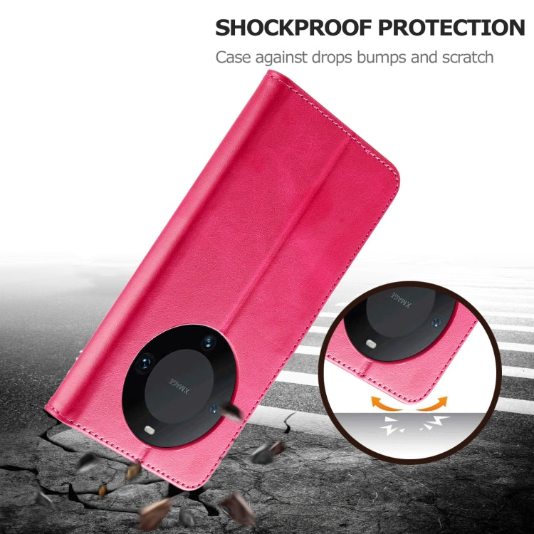For Huawei Mate 60 Pro / 60 Pro+ LC.IMEEKE Calf Texture Leather Phone Case(Red)
