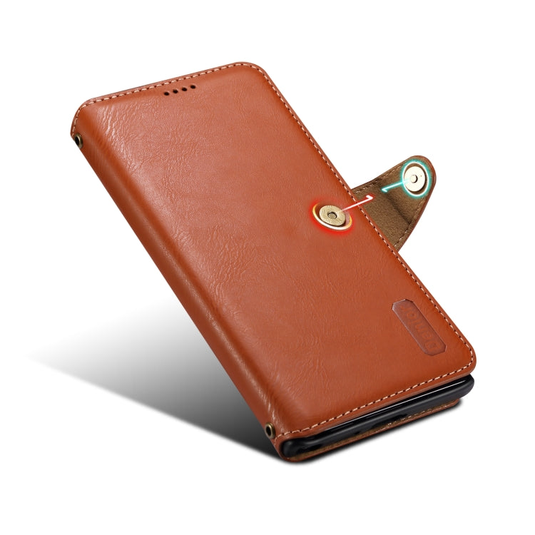 For Samsung Galaxy S23 Ultra 5G Denior Cowhide Texture Wallet Style Leather Phone Case(Brown)