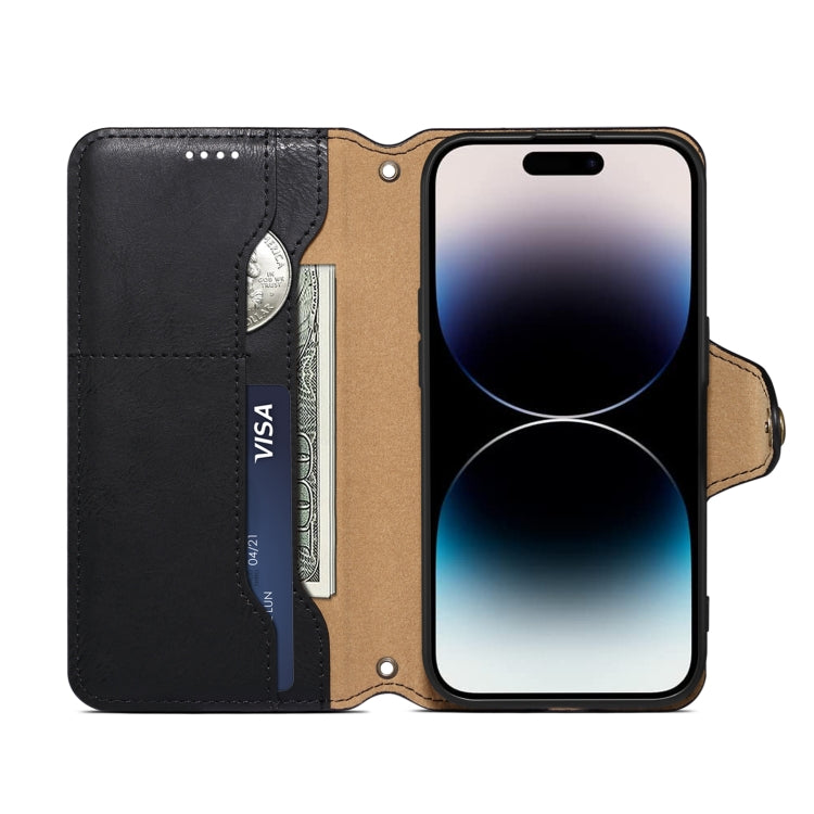 For Samsung Galaxy A05s Denior Cowhide Texture Wallet Style Leather Phone Case(Black)