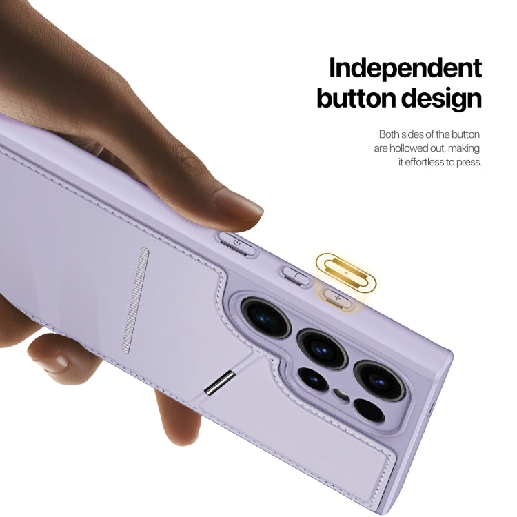 For Samsung Galaxy S24 Ultra 5G DUX DUCIS Rafi II Series MagSafe Magnetic Holder RFID Phone Case(Purple)