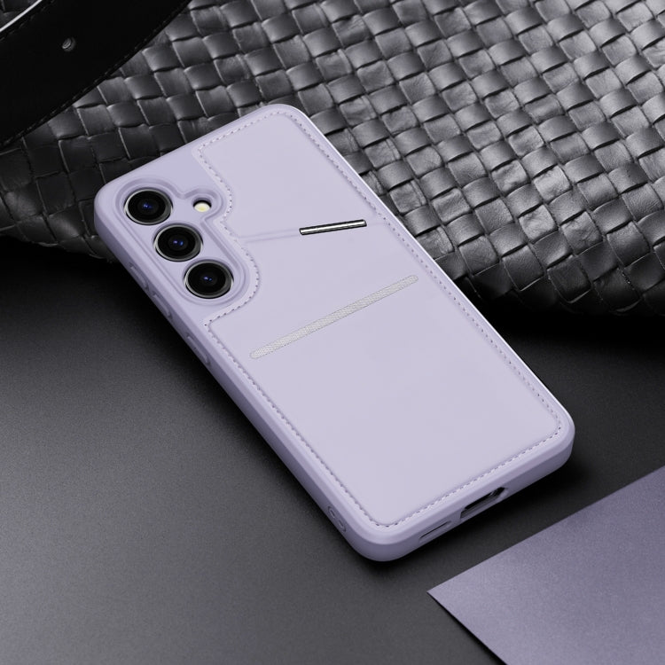 For Samsung Galaxy S24 5G DUX DUCIS Rafi II Series MagSafe Magnetic Holder RFID Phone Case(Purple)