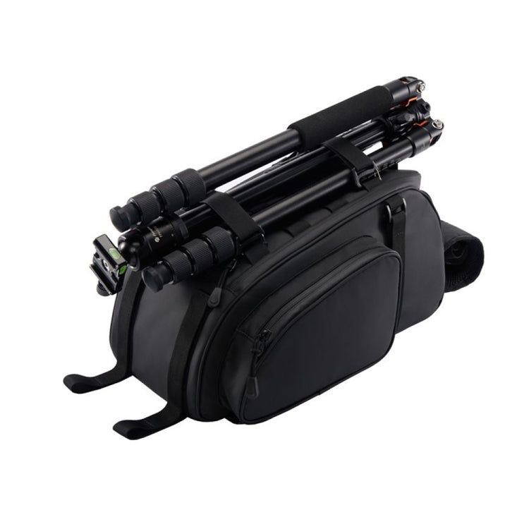 CADeN D116 Mountain Bike Panniers Tail Bags Crossbody Camera Bag Photography Lens Shoulder Bag, Size:37 x 19.5 x 23cm(Black)