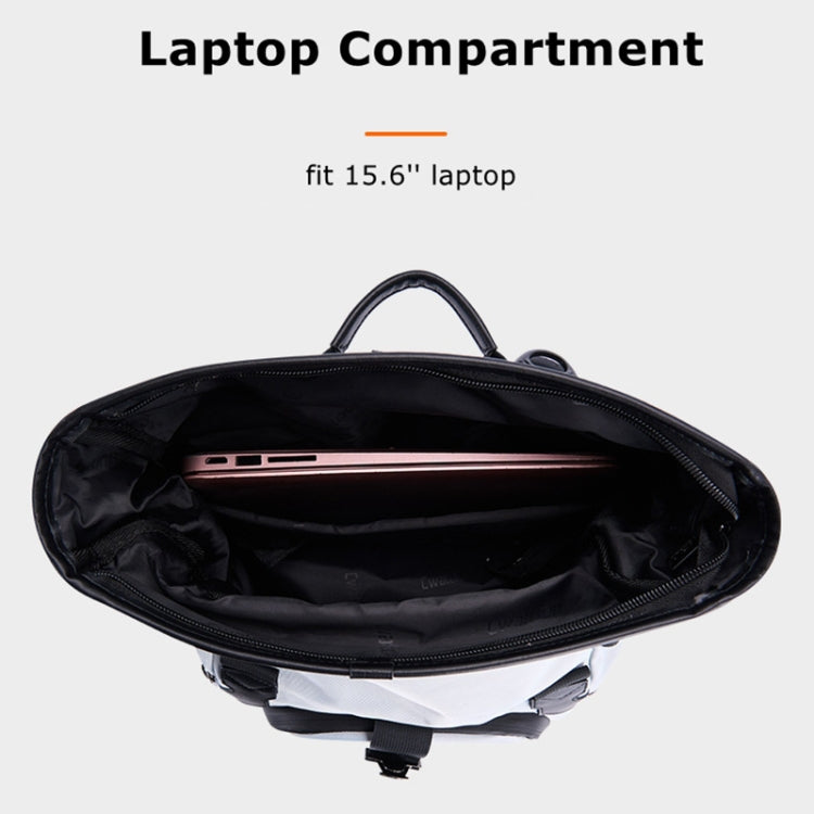 Cwatcun D95 Large Capacity Photography Backpack Shoulders Laptop Camera Bag, Size:30.5 x 18 x 38cm(Silver Grey)