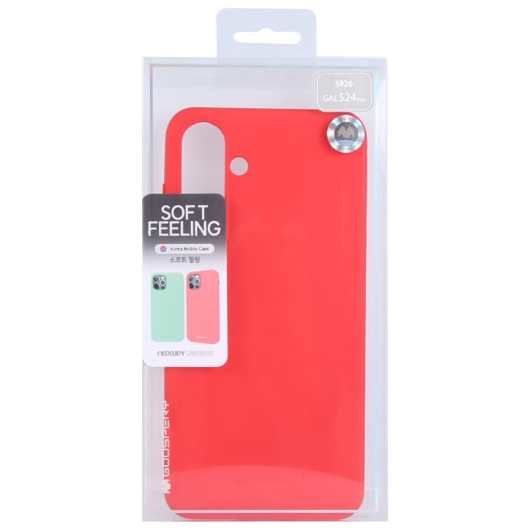 For Samsung Galaxy S24 5G GOOSPERY SOFT FEELING Liquid TPU Soft Phone Case(Red)