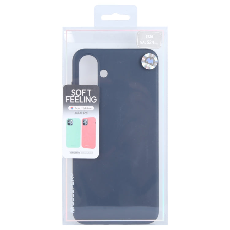 For Samsung Galaxy S24+ 5G GOOSPERY SOFT FEELING Liquid TPU Soft Phone Case(Dark Blue)